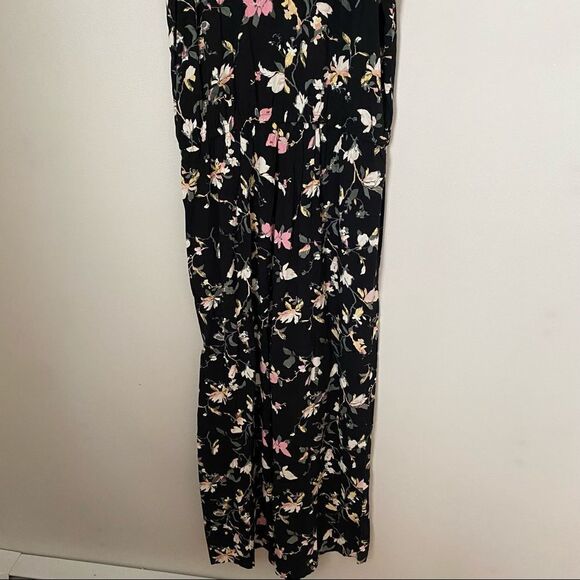 Vero Moda Jumpsuit Simply Easy Floral Pattern Culotte Cropped Casual Black Cute - Picture 4 of 12